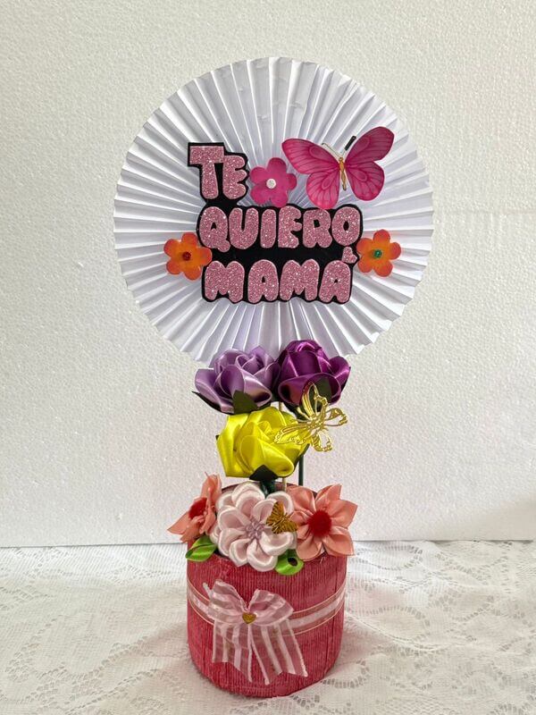 Abanico blanco Te quiero mamá
