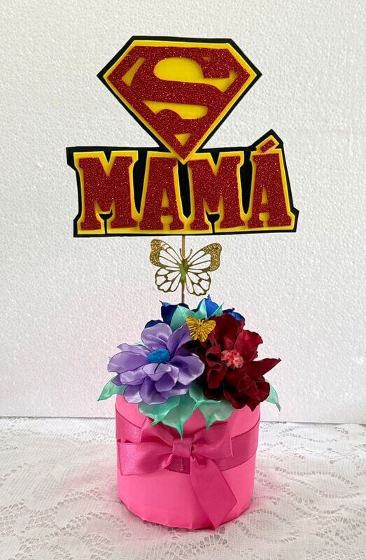 Súper mamá Flores del campo
