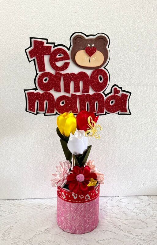 Te amo mamá tulipanes